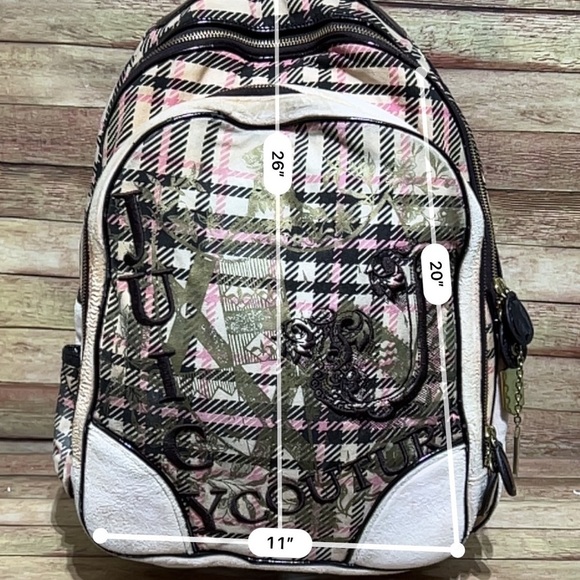 Juicy Couture Pink Velvet Y2K Backpack - Picture 11 of 11